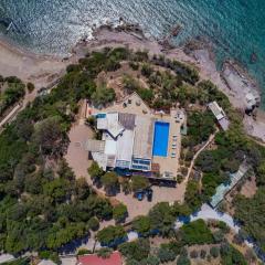 Black Diamond Beachfront Pool Villa Pasithea in Sounio, Athens