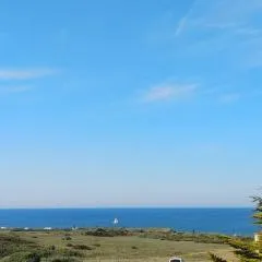 Charmant logement Guidel Plage, chambre vue mer, piscine chauffée