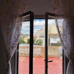 Casita Rural La Rosa de la Huerta con chimenea interior