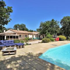 Nice Home In Gras With 6 Bedrooms, Private Swimming Pool And Outdoor Swimming Pool