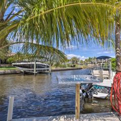 Palm City Canalfront Home with Tiki Hut and Dock!