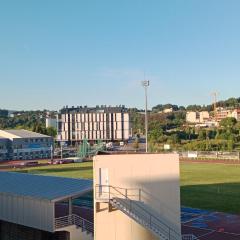 Vistas a la pista de atletismo