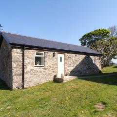 Detached barn with valley views near Cardigan