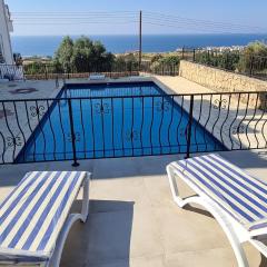 Villa with Spectacular Sea Views, Private Pool, Gardens & Parking