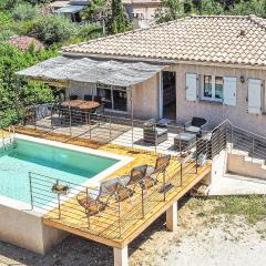 Amazing Home In Bordezac With 3 Bedrooms, Wifi And Outdoor Swimming Pool