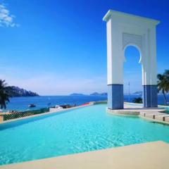 Apartamento con Piscina Frente al Mar en Acapulco