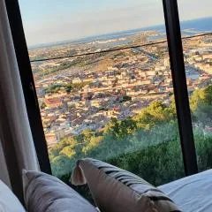 LE ROUQUIER Studio Terrasse, Vue Exceptionnelle, Climatisation