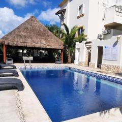 Apartamento en Fraccionamiento Privado 6 personas 5 camas con piscina cerca de la Playa