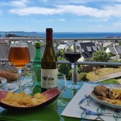 Appartement Bretagne vue mer exceptionnelle sur les hauts d'Erquy au calme ! et au pied du GR34
