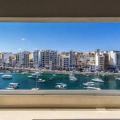 Exquisite 2-Bedroom Seafront Apartment in Spinola Bay