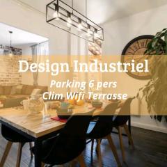 Design Industriel avec Terrasse Privative