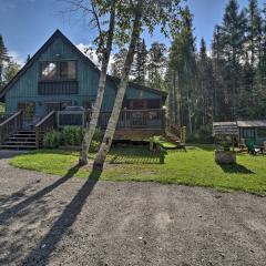 Lake Placid Chalet Deck and Forest Views!