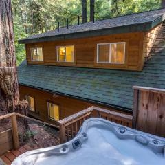 The Wood Chalet Hot Tub BBQ Redwoods