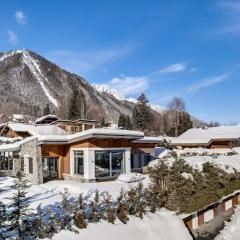 Chalet Safari. Face au Mont-Blanc.