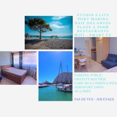 Studio confort, plages proche, wifi, 2 lits - FAME MARINA BAIE DES ANGES