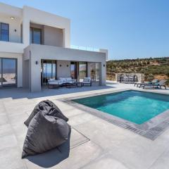 Luxurious Villa Cretan Aura with Private Heated Pool, Jacuzzi and Playroom