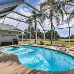 Palm Harbor Home with Pool and Golf Course Views!