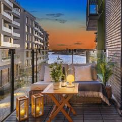 Exclusive apartment, sea view to Oslo fjord, located on water in Oslo center