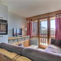 Studio cabine 4 personnes au pied des pistes avec balcon et parking, Belle Plagne - FR-1-455-216