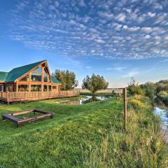 Stunning Driggs Retreat with Private Hot Tub and Pond!
