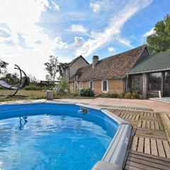 Stunning Home In Grandmesnil With Heated Swimming Pool, Private Swimming Pool And 3 Bedrooms