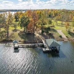 Entire lake house at Lake Fork with private bay, boat ramp & 8 acres land