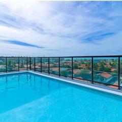 Lindo Flat, Piscina com VISTA PARA O MAR!