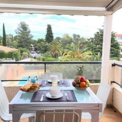 Appartement Imperia St Raphaël, au calme, vue piscine, climatisé