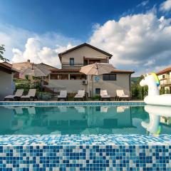 Family friendly apartments with a swimming pool Roc, Central Istria - Sredisnja Istra - 17942