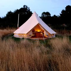 5m xl bell tent with log burner near Whitby