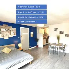 Appartement entier Moissac centre 30 m2 calme avec cour intérieure pour vélos à 50m du marché de Moissac