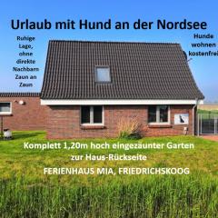 Ferienhaus Mia, Urlaub mit Hund, eingezäunter Garten, Friedrichskoog-Spitze
