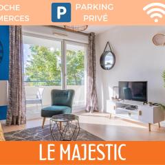 ZenBNB - Le Majestic / Appartement avec 1 chambre / Parking Privé / Balcon