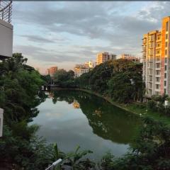 Lake View Uttara Secured Peaceful AC Near Airport with Free Lift + Car Parking