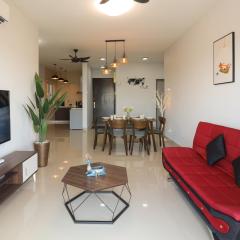 Lovely 3-bedroom with Pool - Puchong for 6 Pax