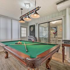 Game Room and Fire Pit Tobyhanna Family Home
