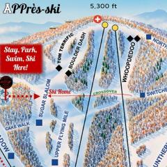 APPresSki - 5 bed Ski in Ski out - 50 Steps to Ski Sugar Mountain Slopes