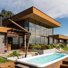 Lujosa Casa Altamira vista al lago e Isla Aillaquillen