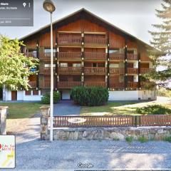 T2 Centre Village - Proximité télécabine - Vue montagne Plein Sud - Terrasse couverte - Balcon - Chambre 1 Lit double en 160 - Salon 1 canapé convertible en 140 - Cuisine séparée