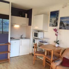 Studio 4 pers, accès direct pistes, parking gratuit - FR-1-602-50