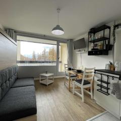 Studio rénové au pied des pistes, balcon ouest, 4 couchages à Montgenèvre - FR-1-330D-129