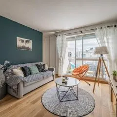 Bénodet : Appartement rénové face mer, 100m de la plage, parking privé, balcon, 3 étoiles, 4 pers. - FR-1-481-80
