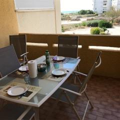Appartement T2 Cabine 6 pers en bord de mer, parking privé, proche commerces et plage - Leucate - FR-1-81-49