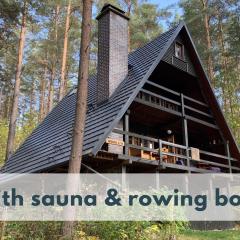 Ferienhaus Marianna am See mit gratis Sauna, Ruderboot & WLAN