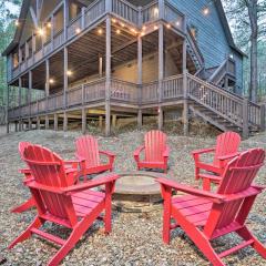 Broken Bow Cabin Deck with Hot Tub and Pool Table!