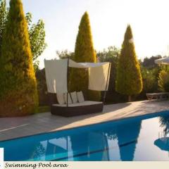 Abelos Villa (views, garden and private pool*)