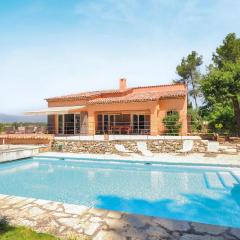Nice Home In Roquefort Les Pins With Wifi, Private Swimming Pool And Outdoor Swimming Pool