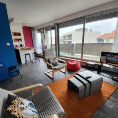 loft avec parking et terrasse