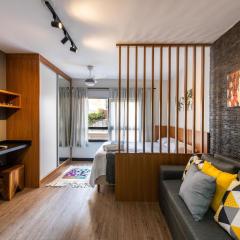 MI312 Studio aconchegante p/ até 4 hóspedes