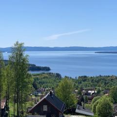 Charmig stuga med panoramautsikt över sjön Siljan.
